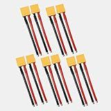Ledvillage Plugue XT90 5 Pares De Conectores Macho E Fêmea Com 10 AWG 100 Mm Fio De Silicone Para Bateria RC Lipo FPV Drone De Lítio 10 Peças 