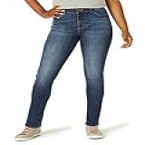 Lee Calça Jeans Skinny Feminina Cintura Média Slim Fit, Azul Lagoa, 17