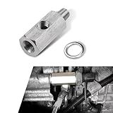 Leediga Conector De Sensor De Pressão De óleo Para Carro Conector Turbo De Aço Inoxidável NPT De 1 20 3 Cm Sensor De Pressão De óleo Para Adaptador NPT Medidor De Fluxo De Linha De Suprimento De