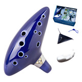 Legend Of Zelda Ocarina 12 Buracos Alto Dó Bag Suporte Mão