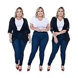 Legging Cotton Jeans Modeladora Plus Size