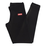 Legging Uniforme Sesi Juv No Suplex Preto Logo Silk Screen