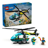 Lego City Helicóptero De Resgate De Emergência 60405 Quantidade De Peças 226