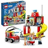 LEGO City Quartel E Caminhão Dos Bombeiros 60375 153 Peças Conjunto De Construção
