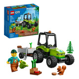 Lego City Trator Verde Com Carretinha