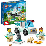 Lego City Van Veterinária De Resgate 60382 58 Peças