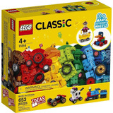Lego Classic 11014 Blocos E Rodas Brick And Wheels 653 Peças