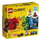 Lego Classic Tijolos E Rodas 11014 Número De Peças 653