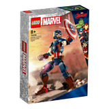 Lego Marvel Figura Do Capitão América 310 Pcs 76258