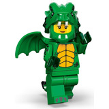Lego Minifigures 71034 Série 23 Fantasia De Dragão Verde