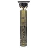 LEHMOX Aparador De Cabelo E Barba Vintage Eletrico - Trimmer Recarregavel - Sem Fio - Corta Até 4 Mm - Unissex-Adultos