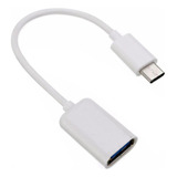 Lehmox Otg Tipo C Usb Cor Branco 15 Cm