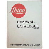 Leica General Catalogue For 1933 Original Reprint London