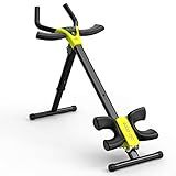 Leikefitness Treinador Abdominal Ajustável De Altura Para Treino Abdominal Para Todo O Corpo Modelador De Cintura Tonificador Coxas Nádegas Modelador Com Monitor LCD AB9380 Preto