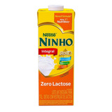 Leite Uht Integral Zero Lactose Nestlé Ninho Forti  Caixa Com Tampa 1l