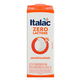 Leite Uht Semidesnatado Zero Lactose Italac Caixa Com Tampa 1l