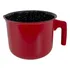 Leiteira Caneca Fervedor Ceramica Antiaderente Fogão Indução Cor Vermelho