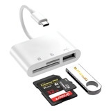Leitor Cartão Memória Adaptador Usb c Otg Usb 3 0 Tf Sd Cf