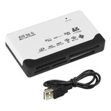 Leitor Cartão Memória Compact Flash Cf Card Sdhc Sim Cor Branco