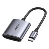 Leitor Cartão Memória Usb C Para Cartão Micro Sd E Sd Ugreen