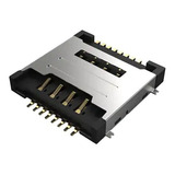 Leitor Conector Slot Sim card Chip Duplo Smd 16pinos 20 Uni