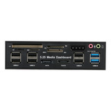 Leitor De Cartão Card Pc Cf Sd Panel Reader Memory 5 25 Fits