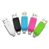 Leitor De Cartão De Memória Adaptador OTG USB Notebook Computador Micro USB Tablet Celular Arquivos De Cartão SD Micro SD Portátil Plug And Play Cor Sortida LINHA PREMIUM DUPIN