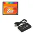 Leitor De Cartão De Memoria + Cartão De Memória 2gb....