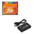 Leitor De Cartão De Memoria + Cartão De Memória 2gb....