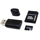 Leitor De Cartão De Memória Usb + Cartão De Memória Micro Sd 16gb Com Adaptador Usb Micro Cartão Sd