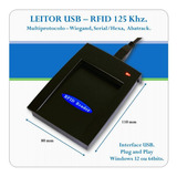 Leitor De Cartão De Proximidade Rfid Usb Lê Cód Decimal 10