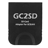 Leitor De Cartão GC2SD Para Adaptador De Cartão De Armazenamento Wii Micro Cartão De Memória Para Console De Jogos Com Memória Máxima De 512 GB Compatível Com GC E Console Wii Plug And Play Preto 