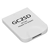 Leitor De Cartão GC2SD Para Wii Micro Adaptador De Cartão De Armazenamento Micro Cartão De Memória Com Memória Máxima De 512 GB Para Armazenar Jogos E É Conveniente De Usar E Simples White 