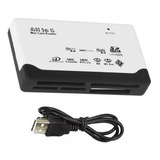 Leitor De Cartão Memória Usb Card Reader Compact Flash Cf Sd Xd Picture Card Type M