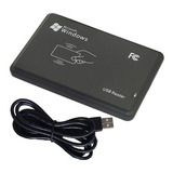 Leitor De Cartão Rfid Usb 125khz Em4100 Com Cabo 5 Tags