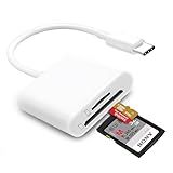 Leitor De Cartão SD USB C Para IPhone 15 16 MacBook Mac Adaptador De Cartão De Memória Tipo C Leitor Micro SD USB C Suporta Adaptador De Cartão De Memória SD E MicroSD Visualizador De Câmera De