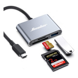 Leitor De Cartões De Memória Hicober Usb C Para Sd micro Sd