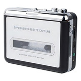 Leitor De Cassetes Portátil Jiying O Toca fitas Usb Captura Música De Áudio Mp3 Conversor De Cassete Para Mp3 Compatível Com Laptops E Computadores Pessoais Prata