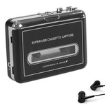 Leitor De Cassetes Usb Estéreo Portátil Fita Cassete Para M