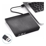 Leitor De Cd E Dvd Slim Externo Preto Usb 3 0 Pc Notebook