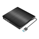 Leitor De Cd Gravador De Dvd Externo Usb 3 0 Para Netbook Pc