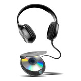 Leitor De Cd Portátil Coby Com Fones De Ouvido Dobráveis 60
