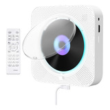Leitor De Cd Portátil Com Música De Cd Bluetooth Montável Na