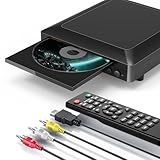 Leitor De DVD Para TV Leitor De DVD HD Com Saída HDMI AV Microfone De Karaokê E Porta Coaxial Entrada USB Sistema PAL NTSC Integrado Livre De Todas As Regiões Leitor De DVD CD HD1080P Cabo