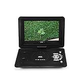 Leitor De DVD Portátil Estéreo 3D De 10 1 Polegadas Suporte U Disk SD MS MMC Card Vários Canais De TV Suporta Disco De Jogo Com Gamepad 270 Rotativo Antivibração Função De Memória Recarregável EUA 