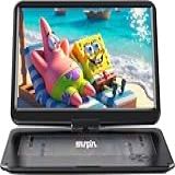 Leitor De DVD Portátil Sunpin De 17 9 Com Grande Tela Giratória HD Bateria Recarregável De 6 Horas Anti Choque Reiniciar A Reprodução Suporta Entrada E Saída AV Cartão USB SD Sem Regiões Controle Remoto Preto