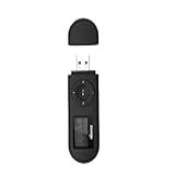 Leitor De MP3- Leitor De MP3 USB Com Rádio FM- Gravador De Voz- Idoooz U2 8 GB- Suporte De Um Botão Para Gravação -preto-
