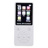 Leitor De MP3 Com Bluetooth Leitor De Música Com Som HiFi Sem Perdas Rádio FM Gravação E Book Suporte Expansível De 64 GB Leitor De Música Portátil Com Tela De 1 8 Branco
