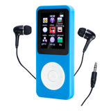 Leitor De Mp3 E Mp4 Com Tela De 1 77 Iigenai Type c Cor Azul celeste