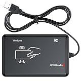 Leitor RFID Leitor RFID Ajfwm 125 KHz 13 56 MHz De Frequência Dupla Leitura De 1326 Cartões De Proximidade Familiar E Cartão NFC EM4100 ID IC Sistema De Controle De Acesso Para Casa Novamente